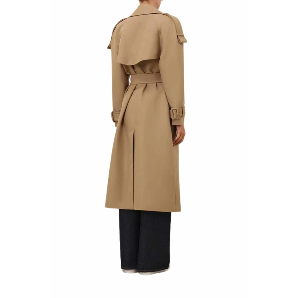 Zimmermann Khaki Crush Trench Coat Beige Dames