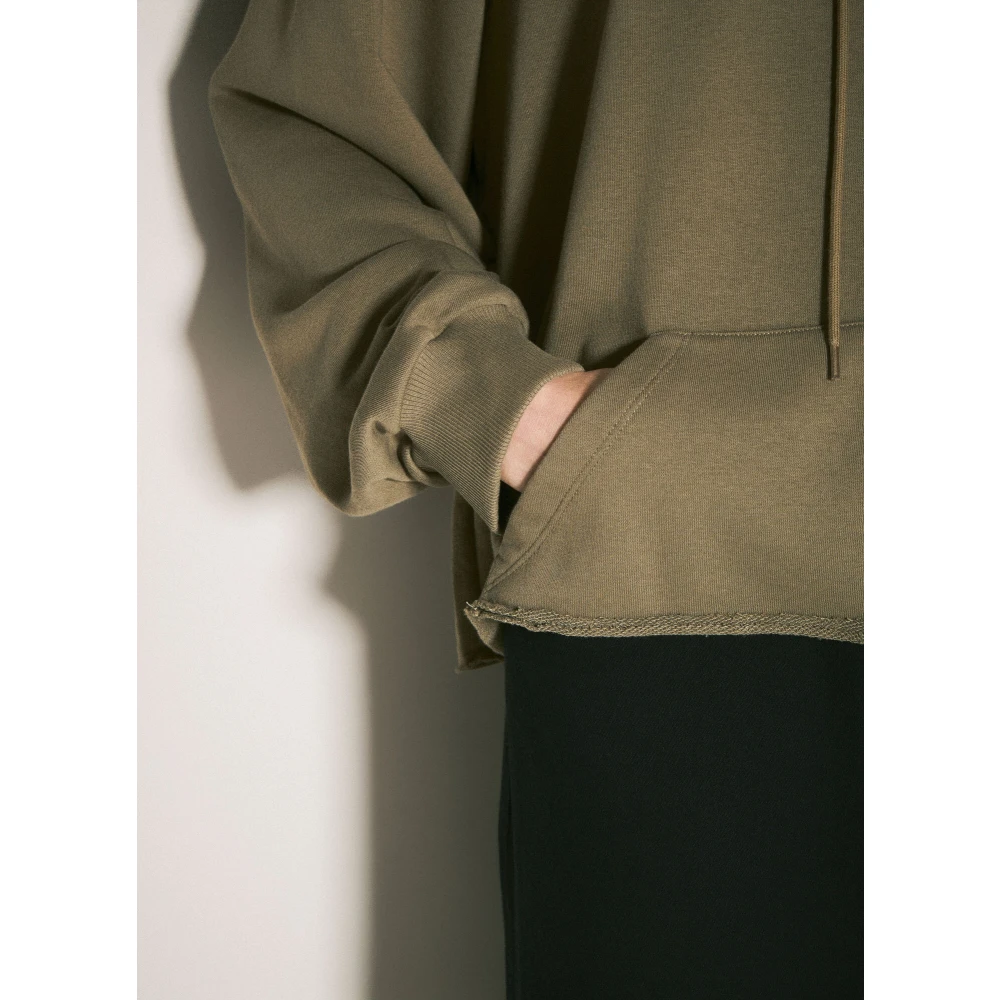 MM6 Maison Margiela Logo Patch Hoodie Sweatshirt Green Dames