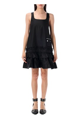 black-a-line-dress-with-ruffled-hem