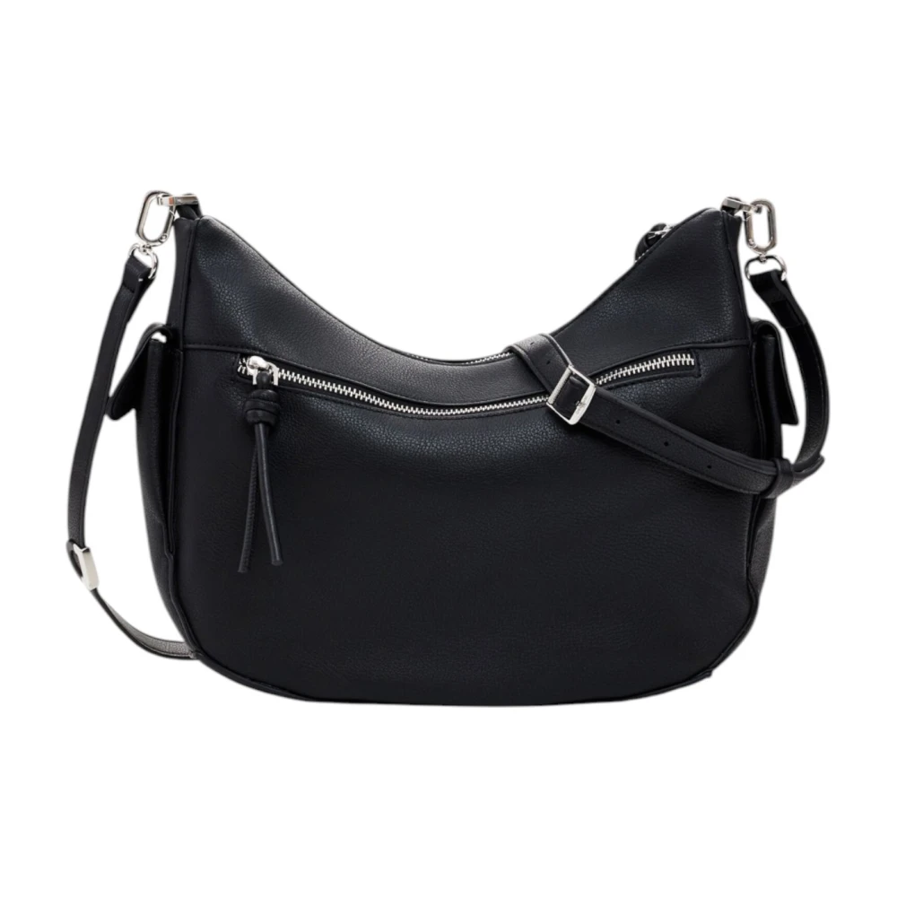 Desigual Zwarte rits handtas met ritszakken Black Dames