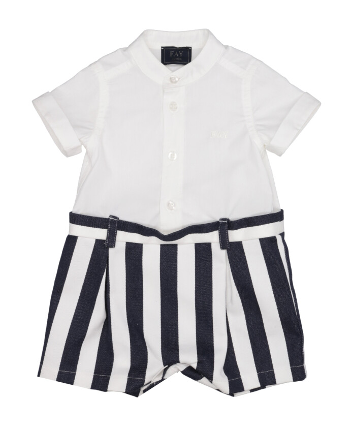 robe-en-coton-raye-avec-col-mandarin