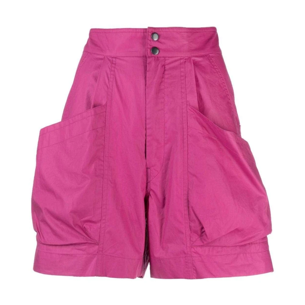 Isabel Marant Étoile Cargo Pocket High-Waisted Mini Shorts Purple Dames