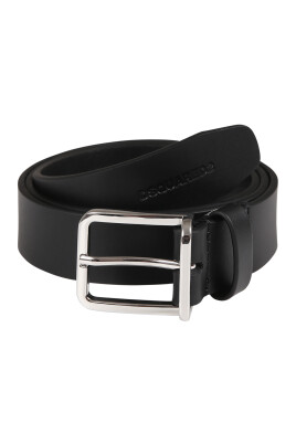 black-leather-logoed-buckle-belt