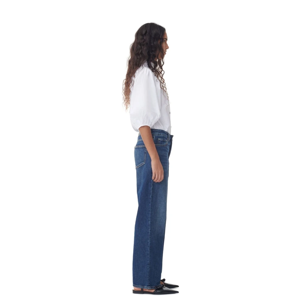 Ganni Stijlvolle Broek Blue Dames