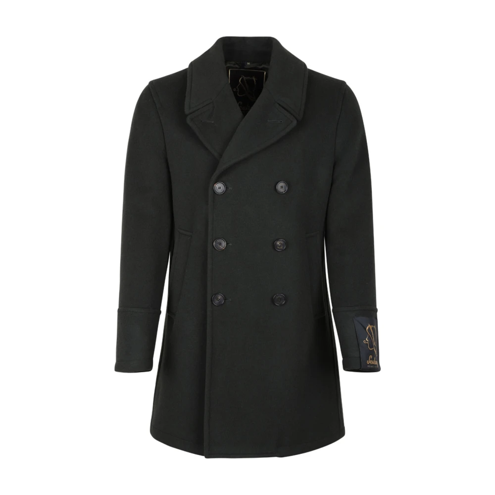Sealup Stijlvolle Double-Breasted Jassen Black Heren