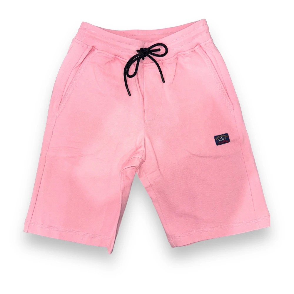 PAUL & SHARK Roze Katoenen Regular Fit Shorts Pink Heren