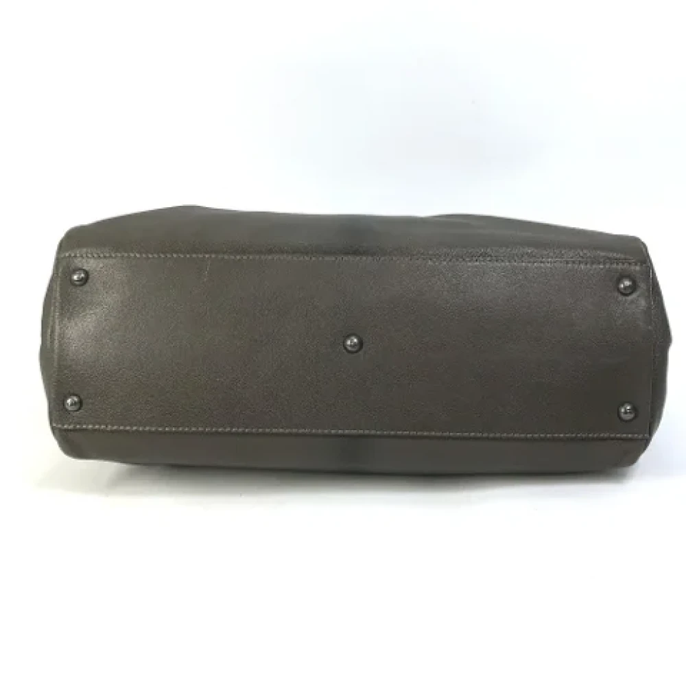 Fendi Vintage Pre-owned Leather fendi-bags Gray Dames