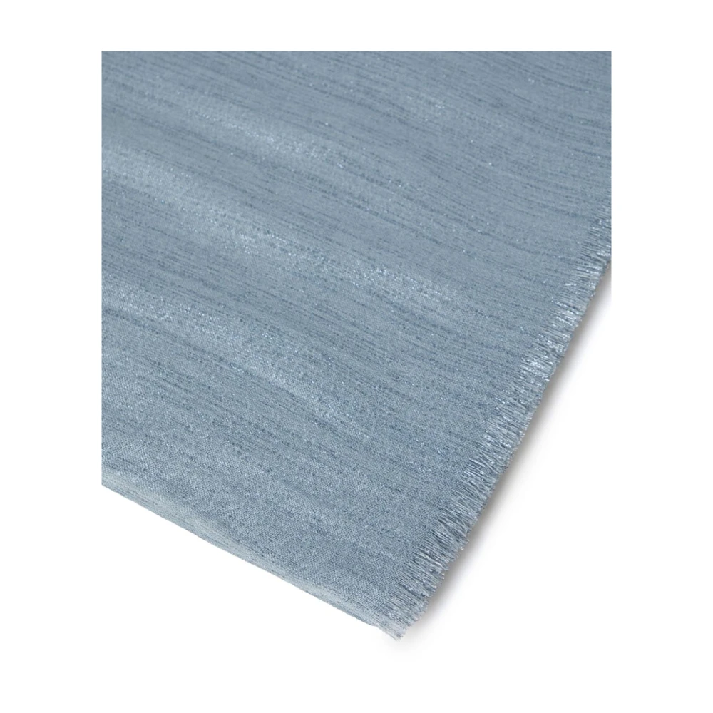 BRUNELLO CUCINELLI Lichte Denim Sjaal Collectie Blue Dames