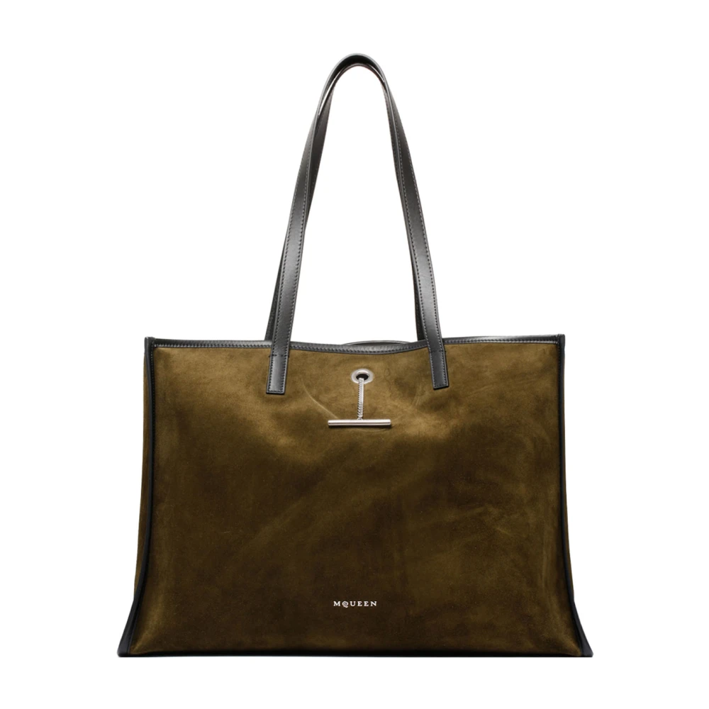 alexander mcqueen Stijlvolle Tote tas met hanger Brown Heren