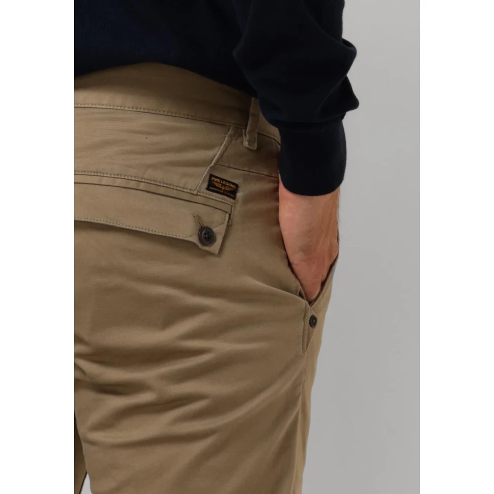 PME Legend Bruine Chino Stretch Twill Broek Beige Heren