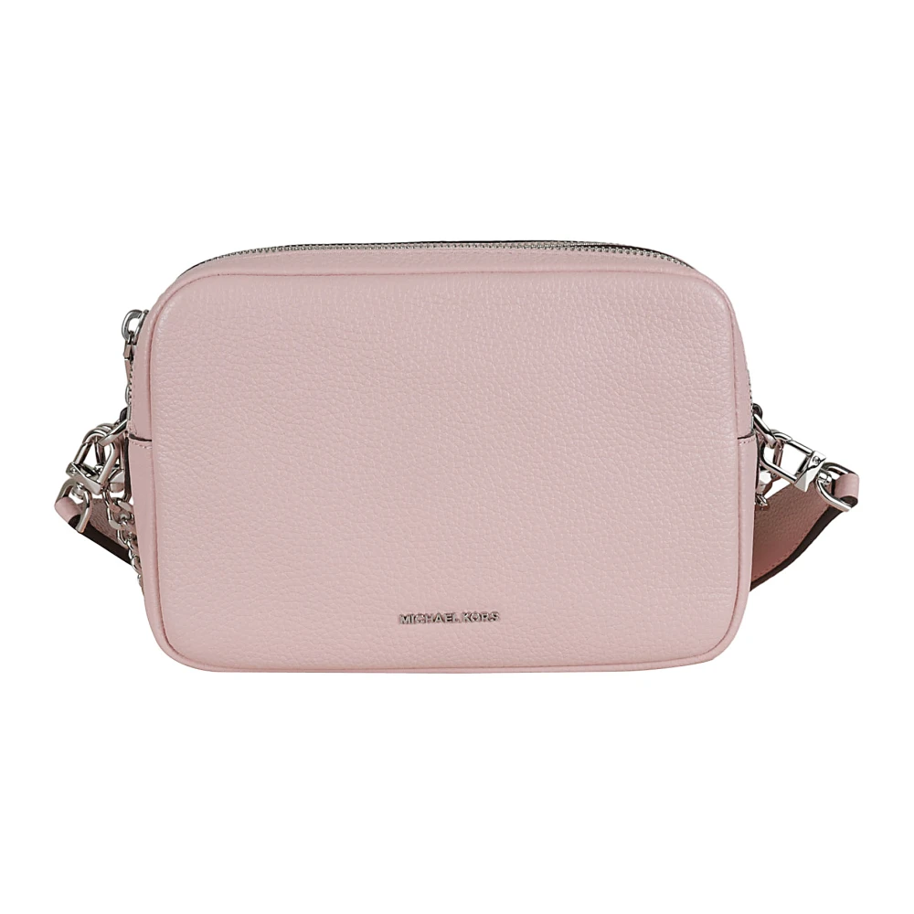 Michael Kors Zwarte leren cameratas Pink Dames