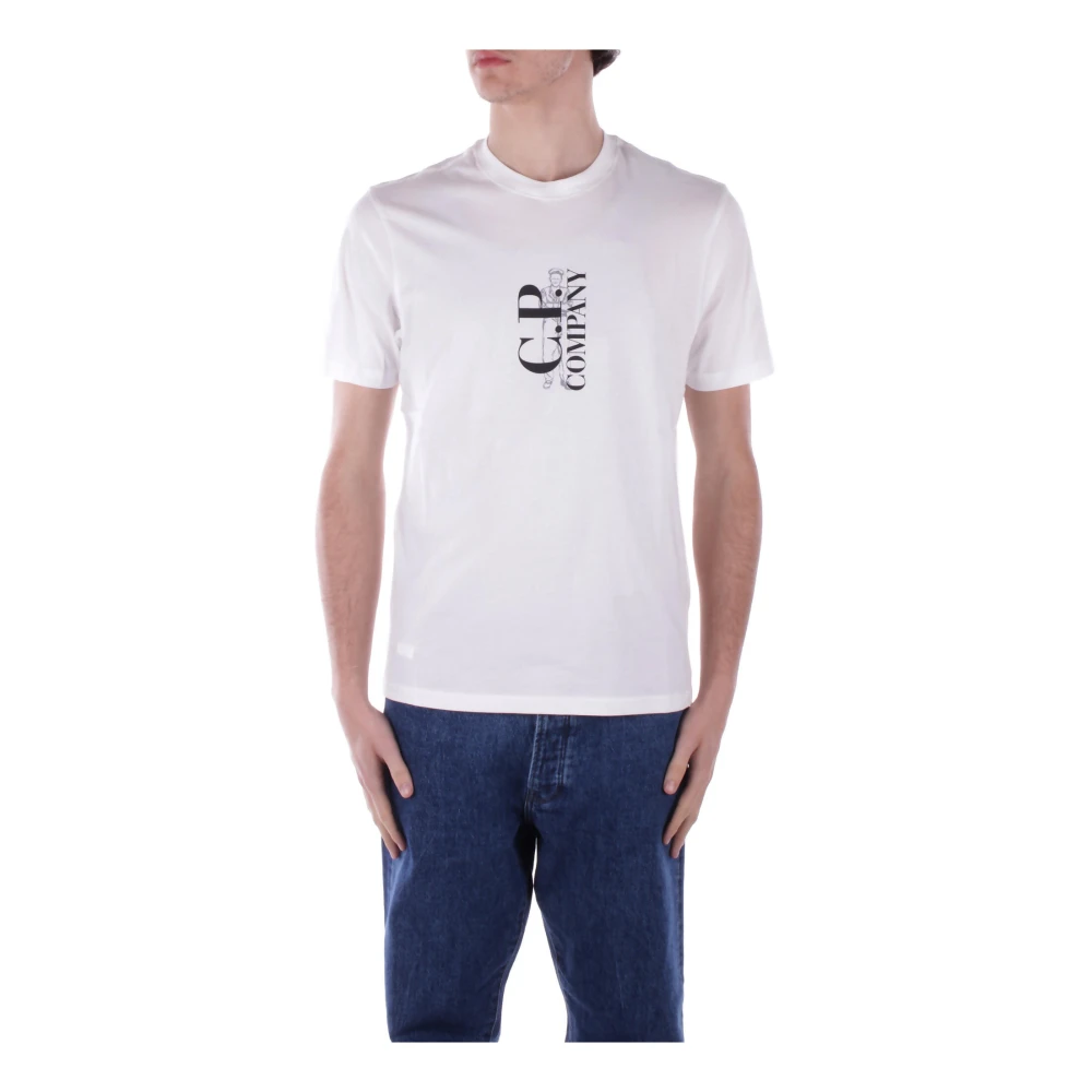 C.P. Company Logo Front Heren T-shirt White Heren