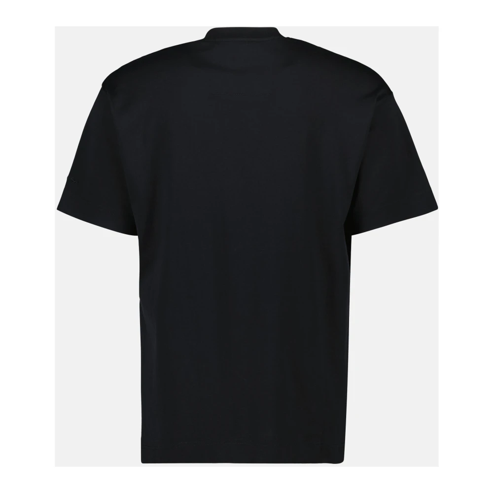 Givenchy 4G Bedrukt T-shirt Biologisch Katoen Lente-Zomer 2025 Collectie Black Heren