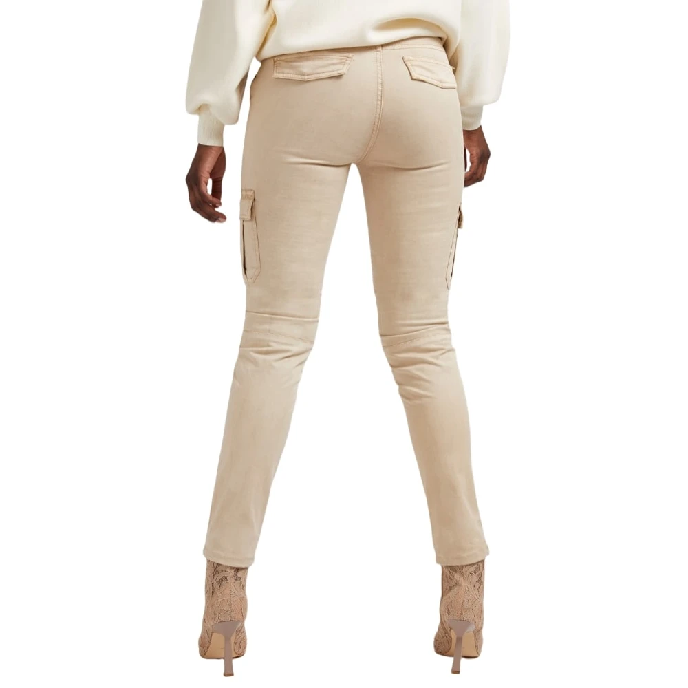 Guess Stijlvolle Broeken voor Mannen en Vrouwen Beige Dames