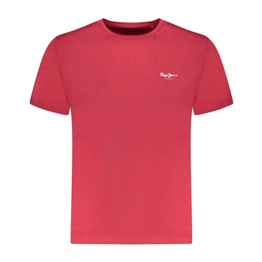 Pepe Jeans Men's Red T-Shirts, Xl, Short-Sleeved T-Shirt