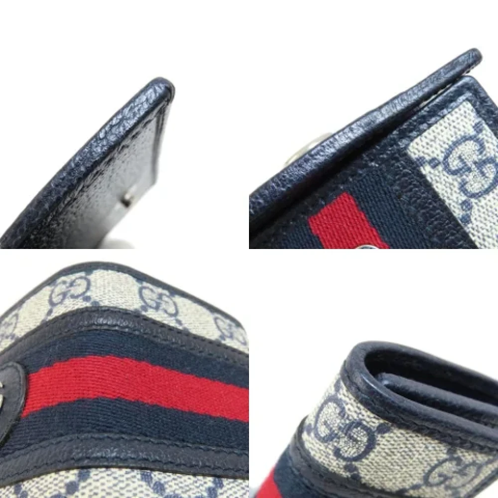 Gucci Vintage Pre-owned Fabric key-holders Blue Unisex