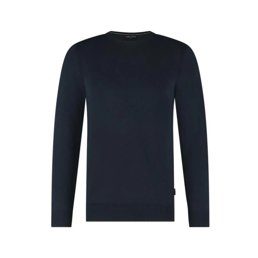 Saint Steve Donkerblauwe Stijlvolle Trui Blue Heren
