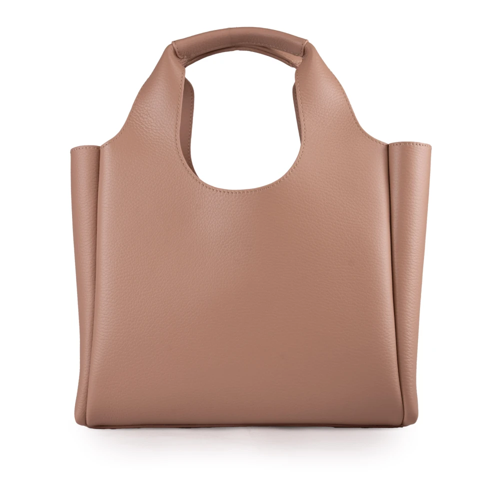 Hogan Roze Leren Shopper Tas met Interne Zakken Pink Dames