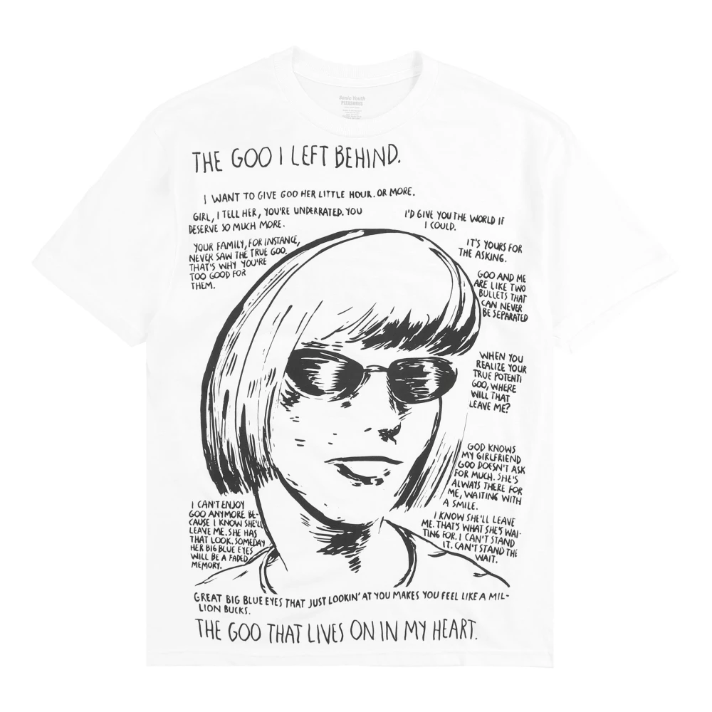 Pleasures Bedrukt Katoenen T-shirt White Heren