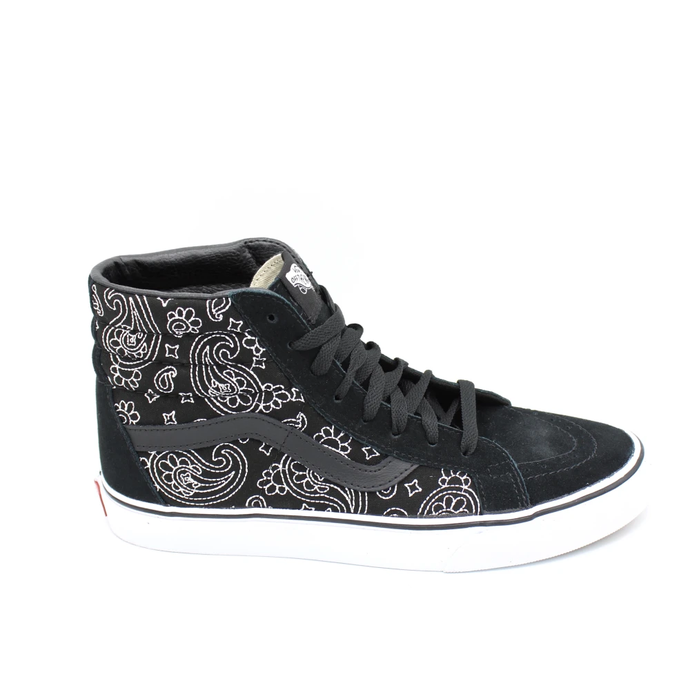 Vans Bandana Stitch Hi-Top Canvas Sneaker Heren Schoenen Zwart
