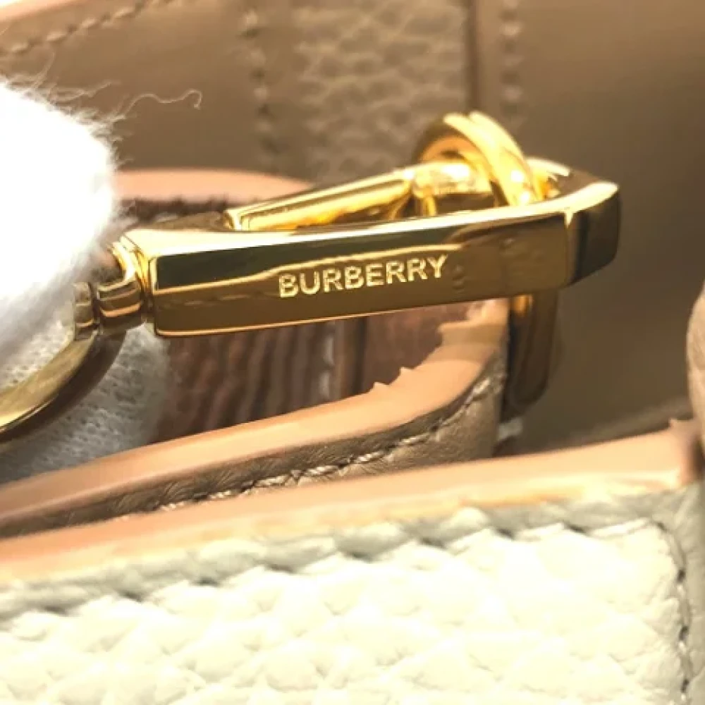 Burberry Vintage Pre-owned Leather handbags White Dames