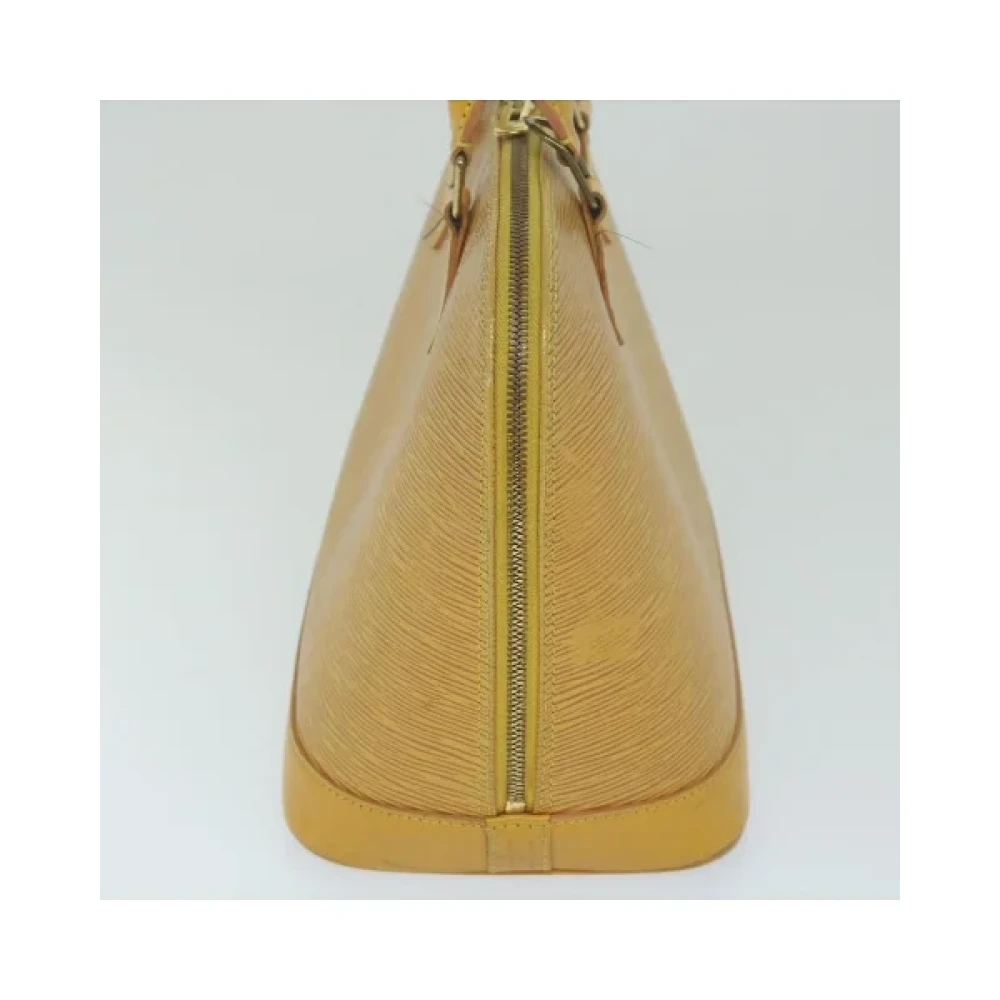 Louis Vuitton Vintage Pre-owned Leather handbags Beige Dames