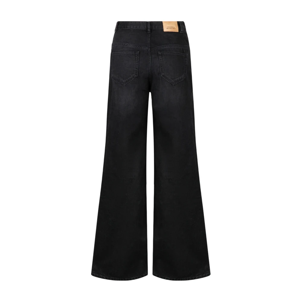 Isabel marant Wide Jeans Black Dames