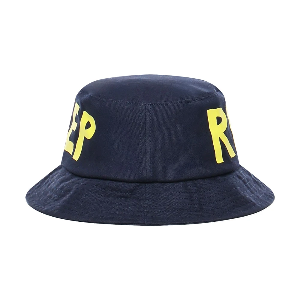 JW Anderson Blauwe Anker Logo Katoenen Hoed Blue Heren
