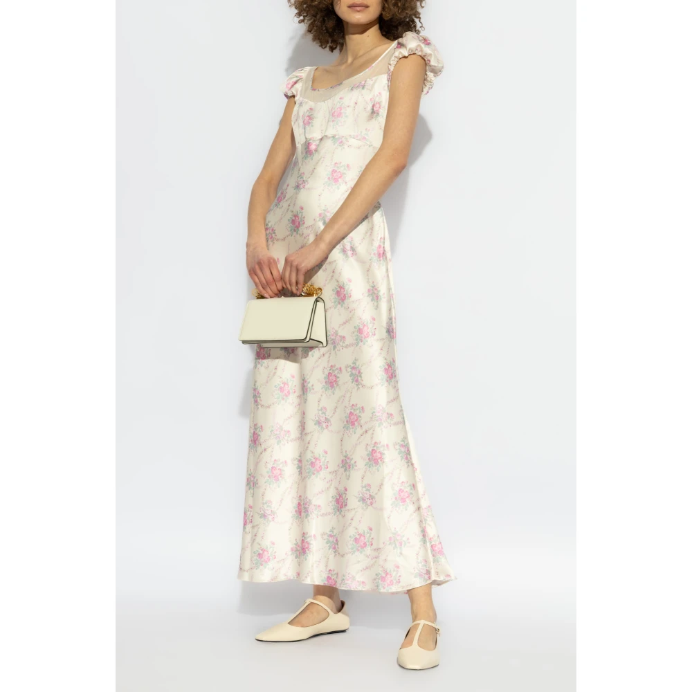 Loveshackfancy Jurk Rose Beige Dames