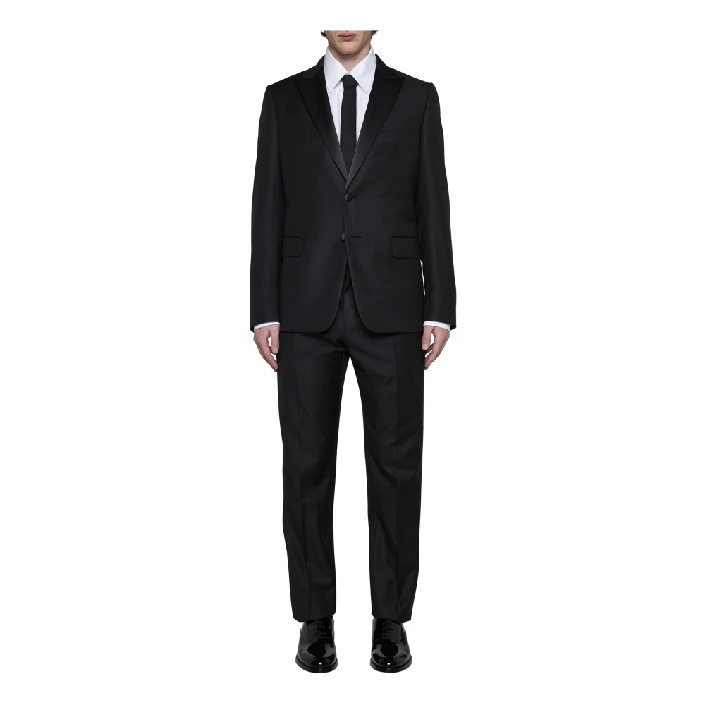 Valentino Zwarte Elegante Jurken Black Heren