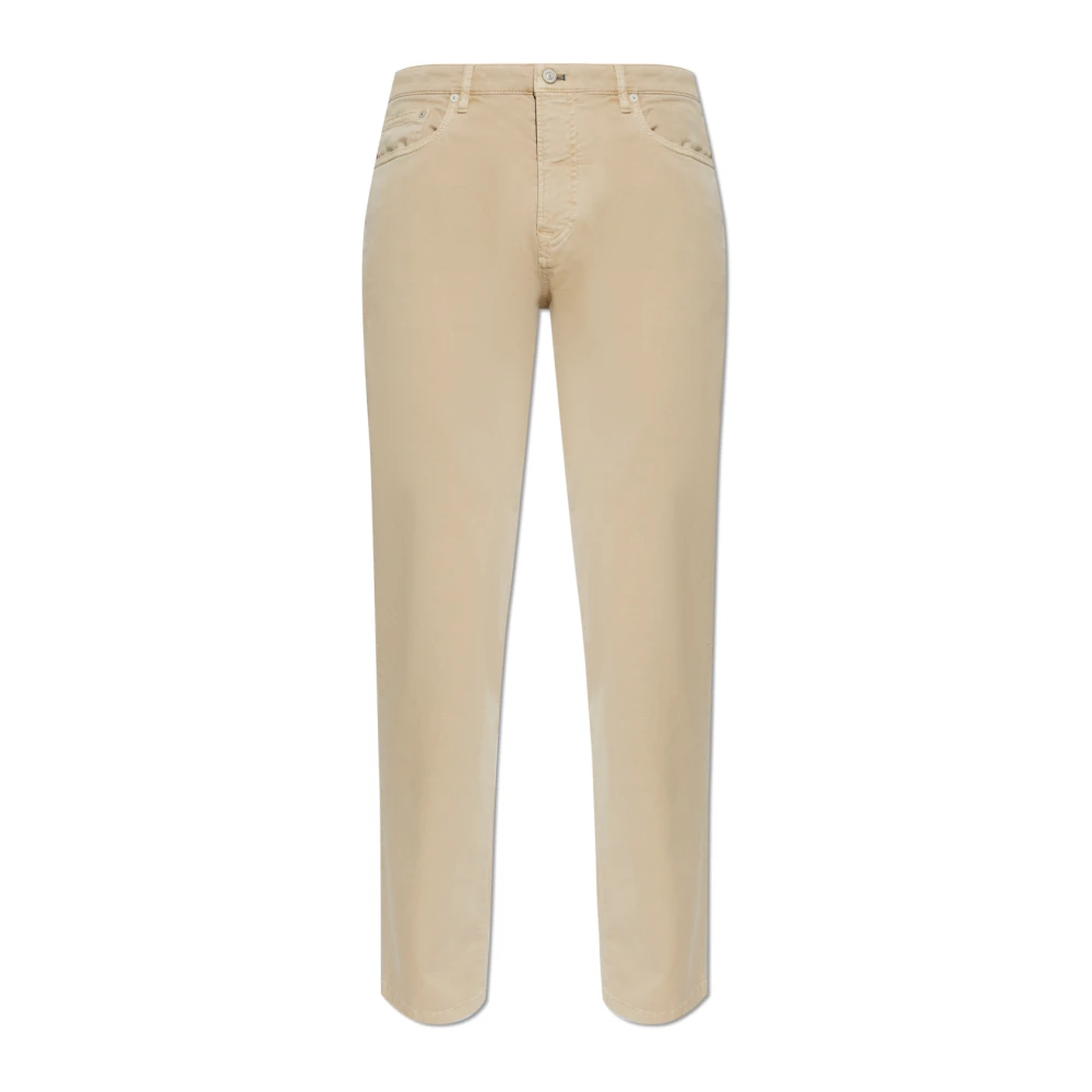 Ps By Paul Smith Mannelijk Beige Taps Toelopende Broek
