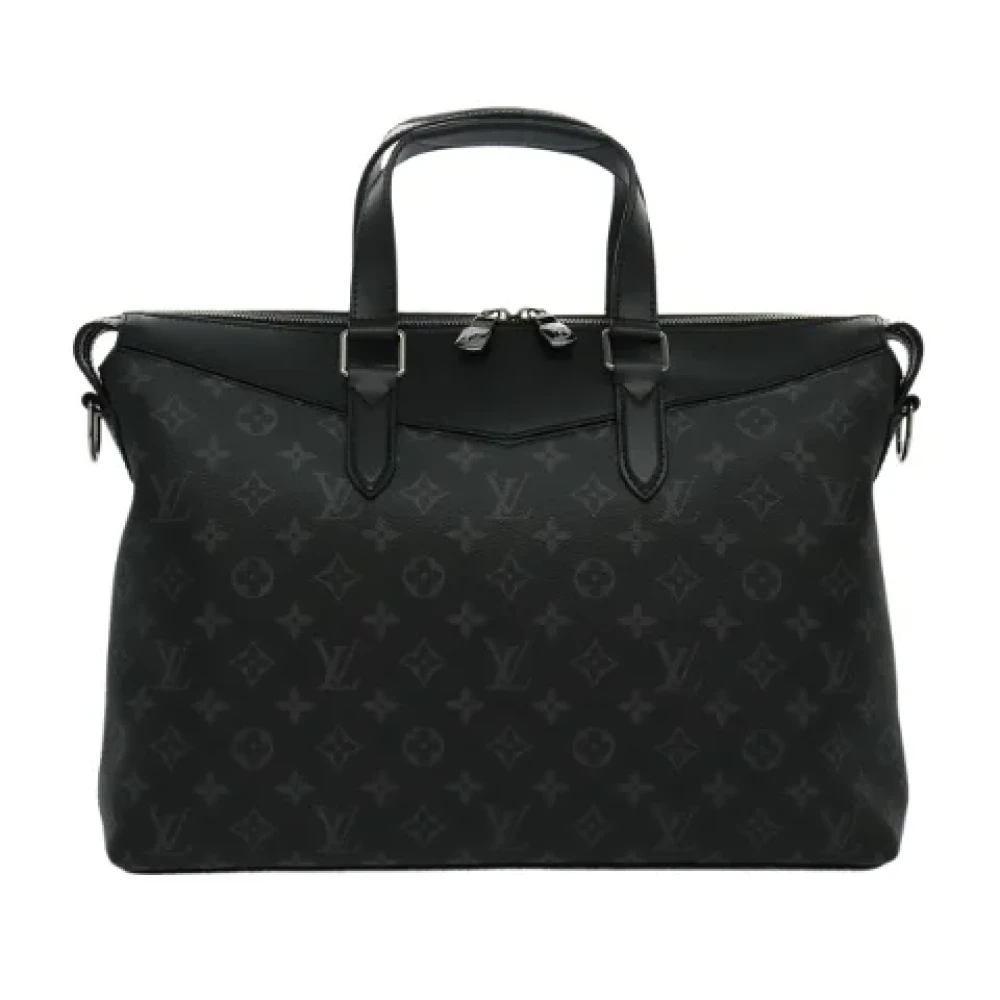 Louis Vuitton Vintage Pre-owned Canvas briefcases Black Dames
