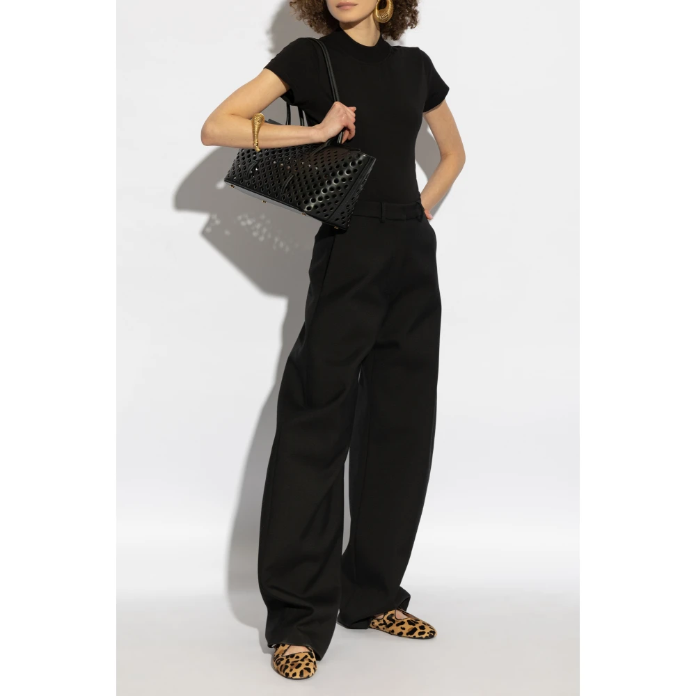 Alaïa Bodysuit met logo Black Dames