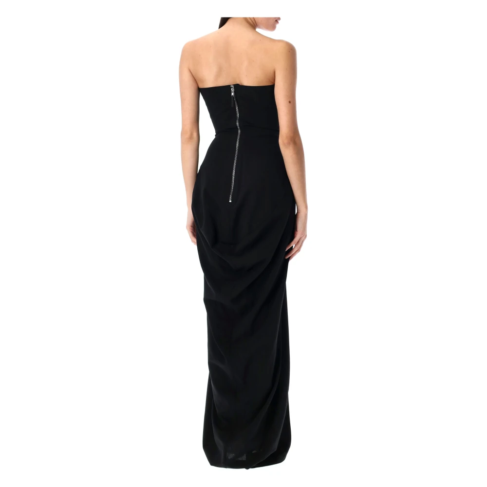 Rick Owens Amphora Prong Gown Black Dames