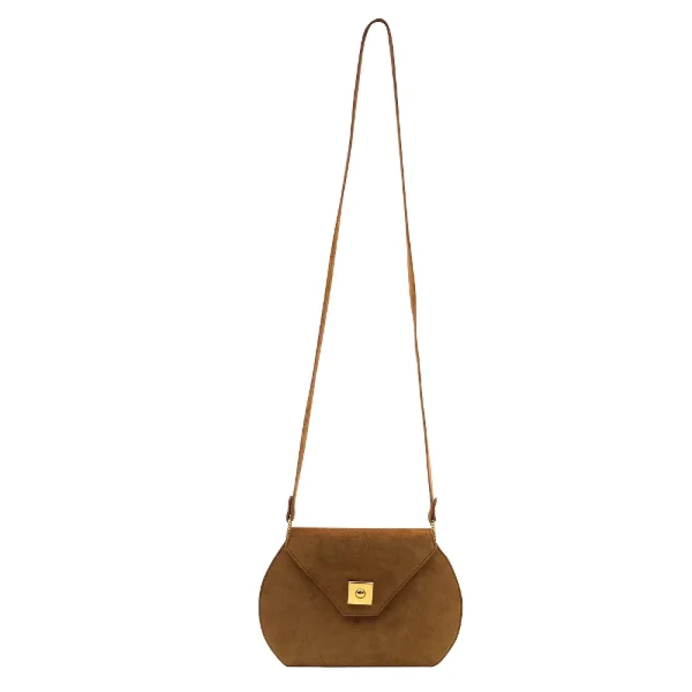 Hermès Vintage Pre-owned Suede shoulder-bags Brown Dames