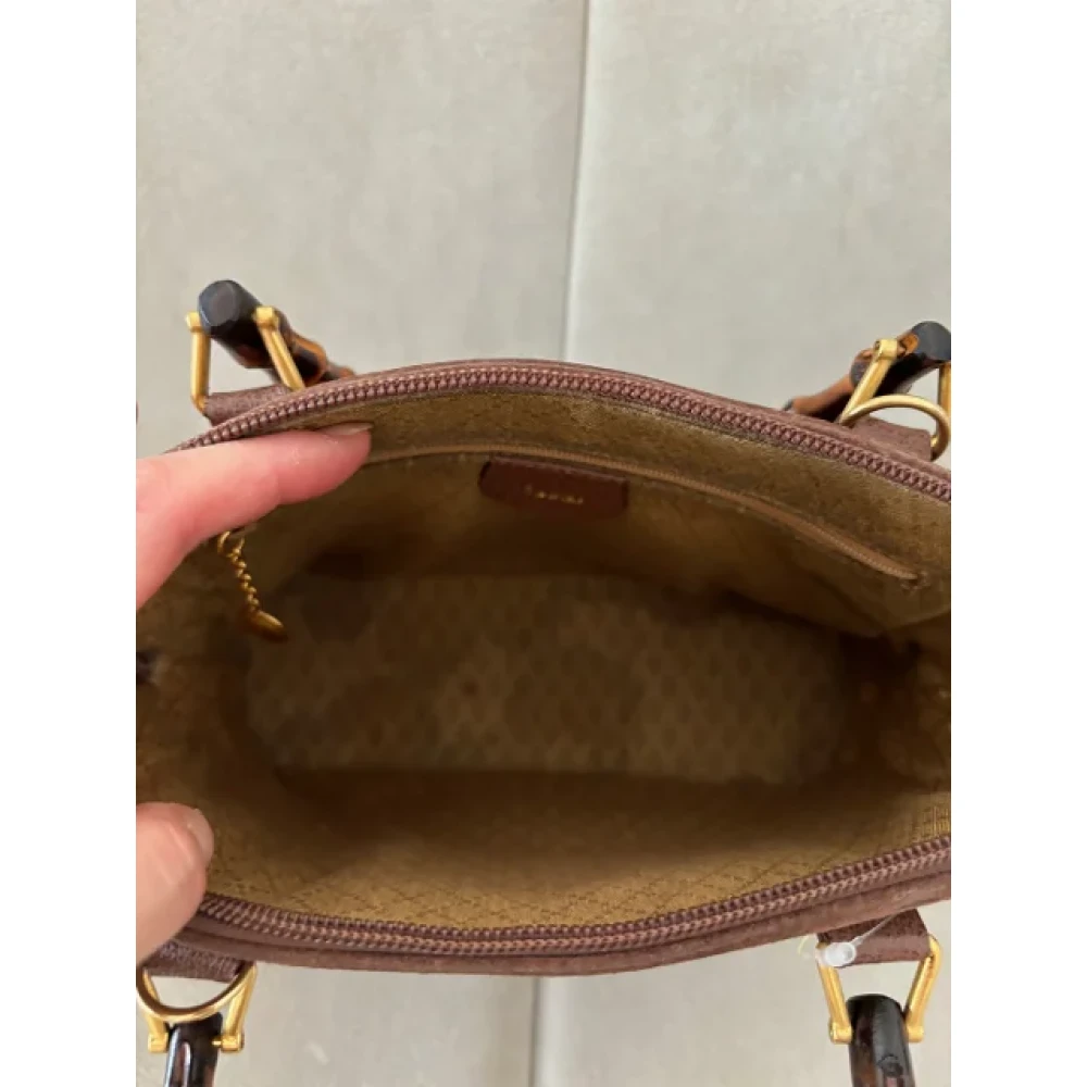 Gucci Vintage Pre-owned Leather gucci-bags Brown Dames