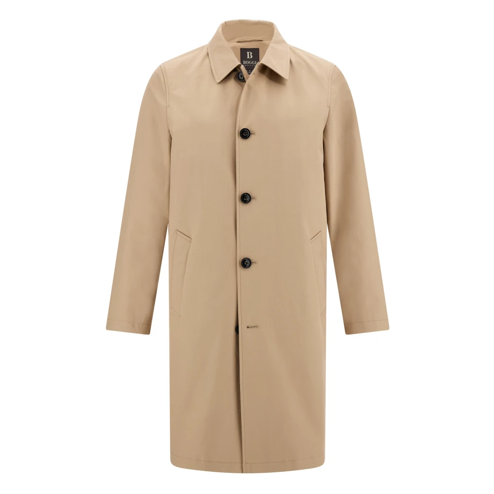 Boggi Milano, Kappa, Herr, S, Bomull, Technical Cotton Pea Coat