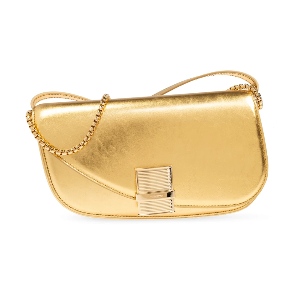 Salvatore Ferragamo Schoudertas Fiamma XS Yellow Dames