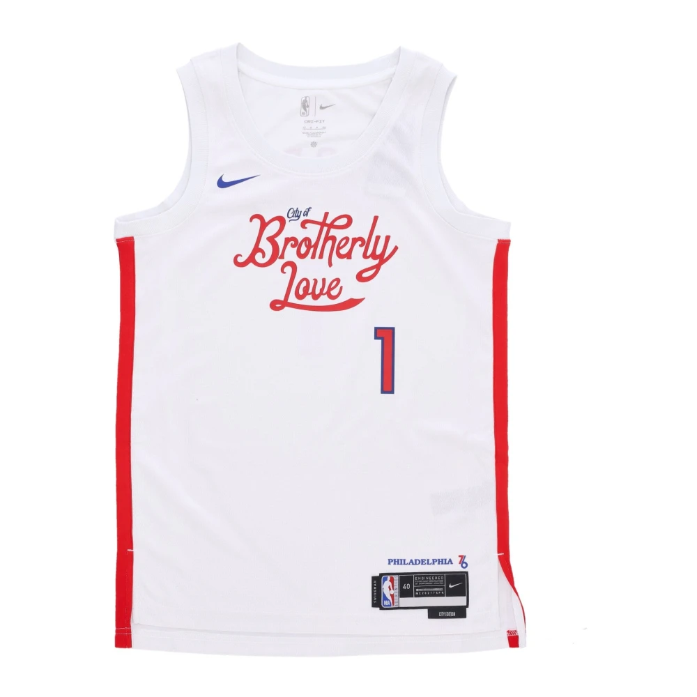 Nike Men's White Training, Xl, Basketball Tank Top City Edition