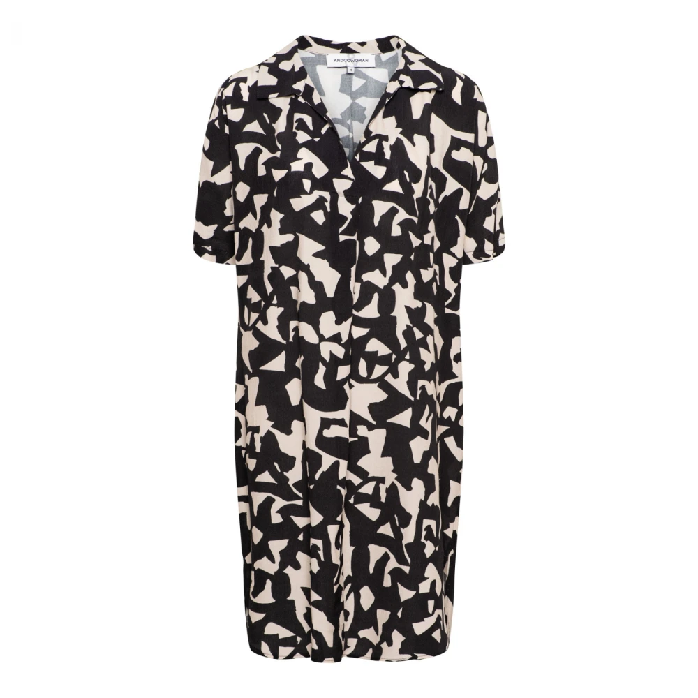 &Co Woman Grafische Z-Sand Jurk Multicolor Dames
