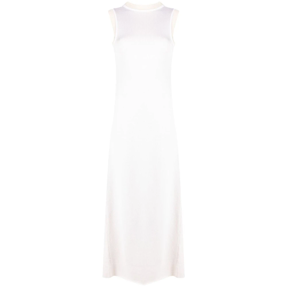 Jil Sander Women's Beige Knitwear Midi Dress