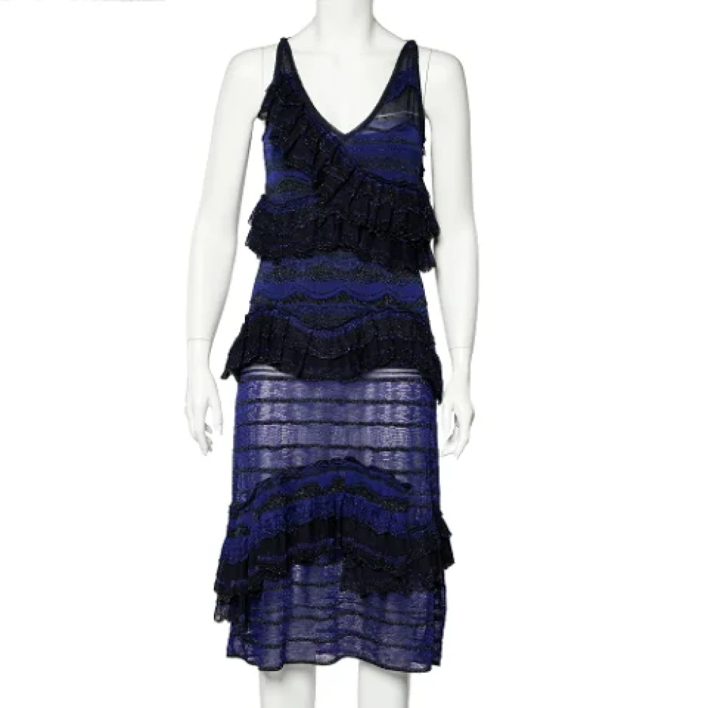 Missoni Pre-owned Fabric dresses Blue Dames