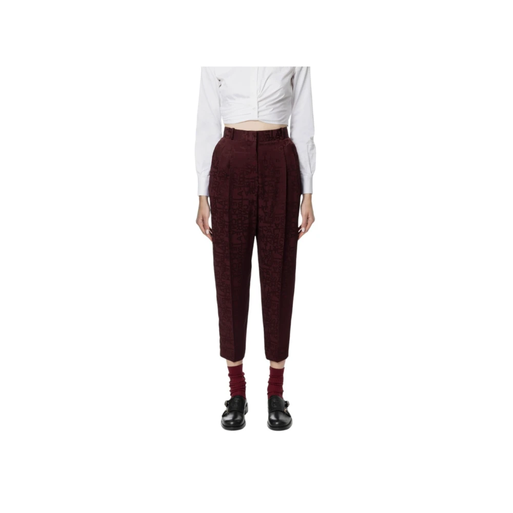 Elisabetta Franchi Stijlvolle Broek voor Vrouwen Red Dames