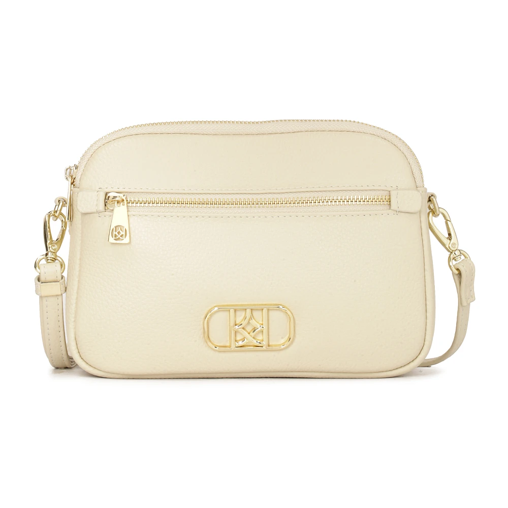 Kazar Beige handtas met een zak aan de voorkant Beige Dames