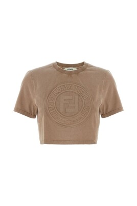 brown-crew-neck-short-sleeves-top