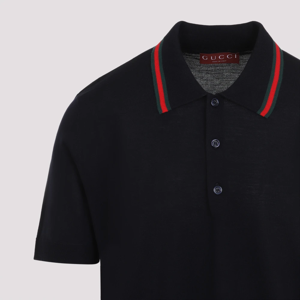 Gucci Blauw T-shirt Blue Heren