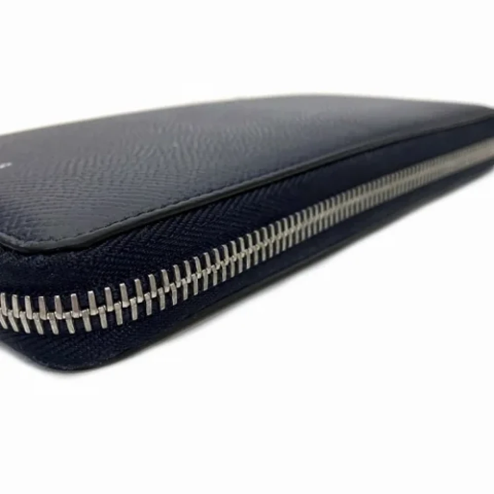 Dunhill Pre-owned Leather wallets Blue Dames