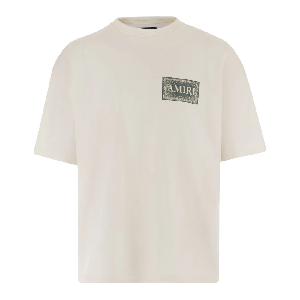 Amiri Men's White Printed Cotton T-Shirt