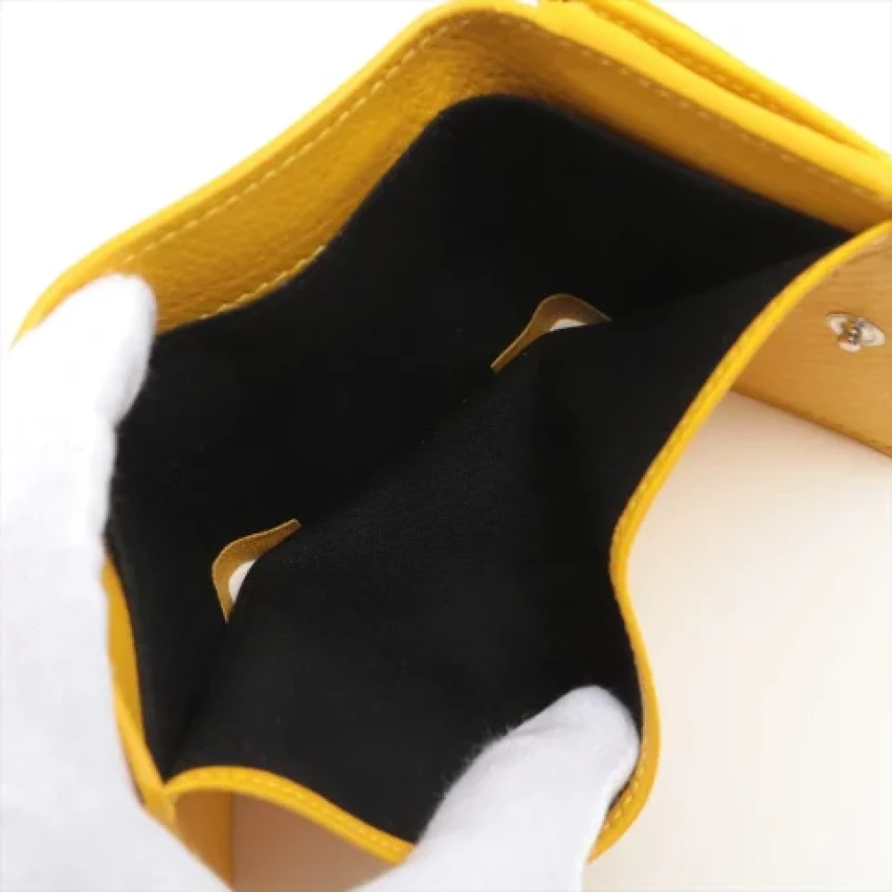 Balenciaga Vintage Pre-owned Leather wallets Yellow Dames