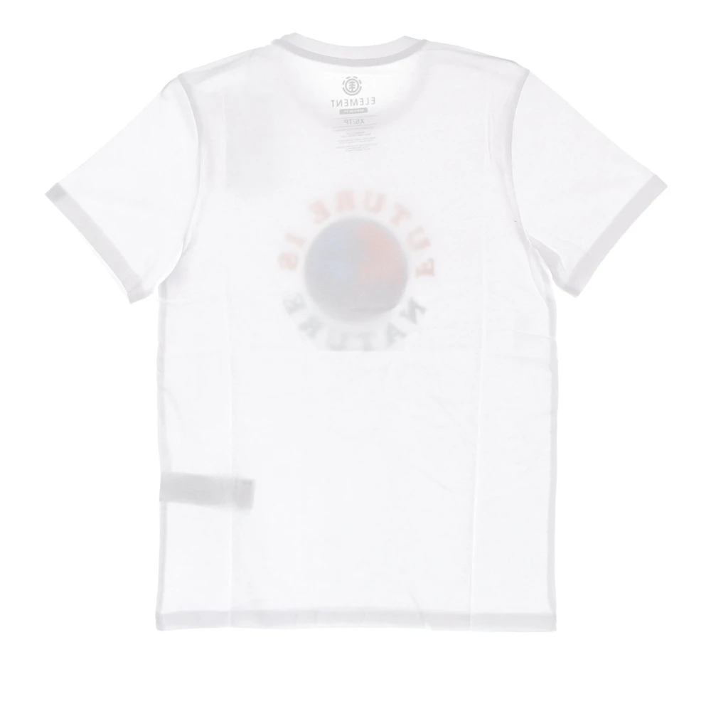 Element Witte Crew Neck T-shirt met Logo White Heren